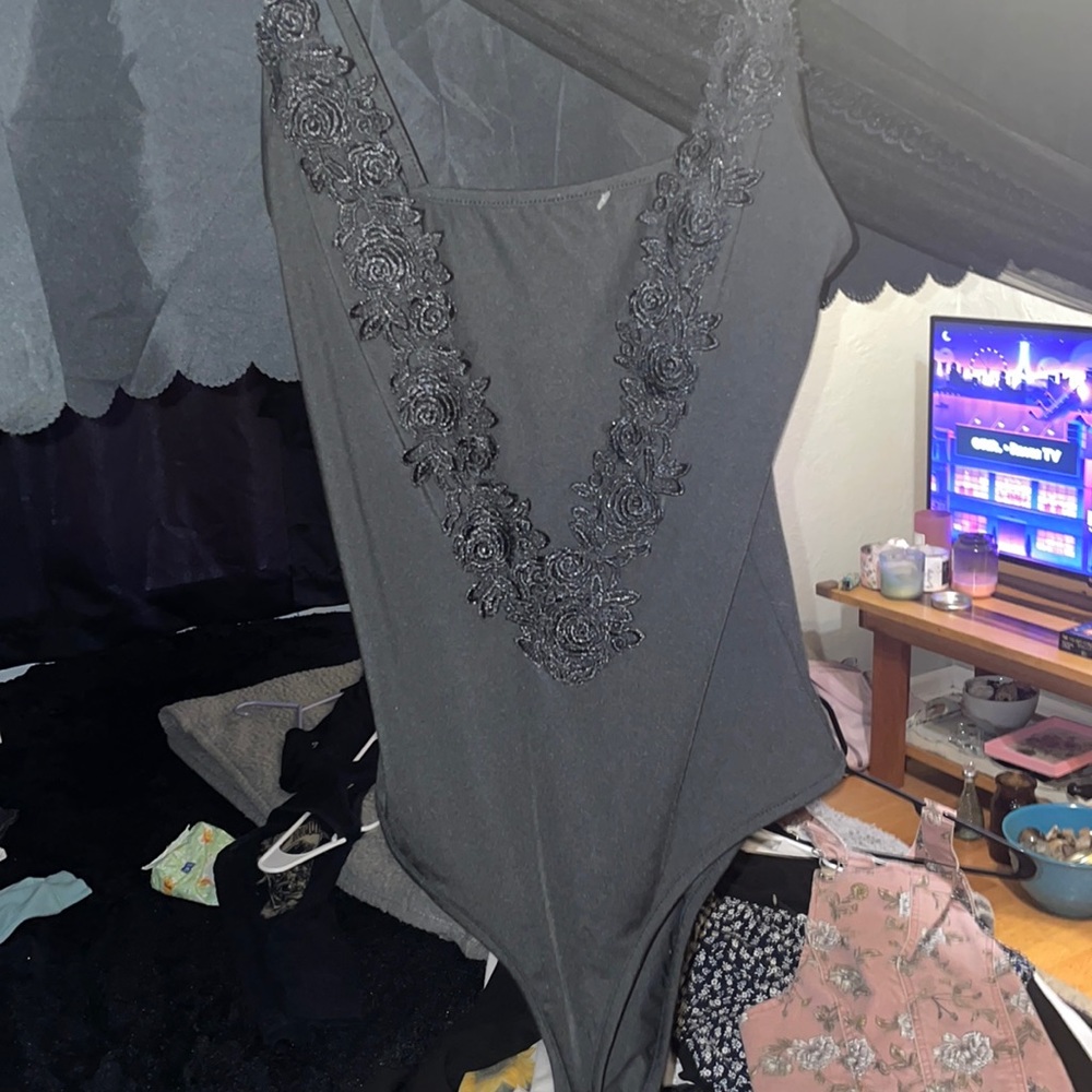 Deep plunge Bodysuit